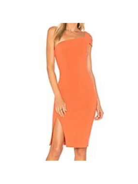 Women's Likely packard Orange One Shoulder Dress Size 10 like new condition